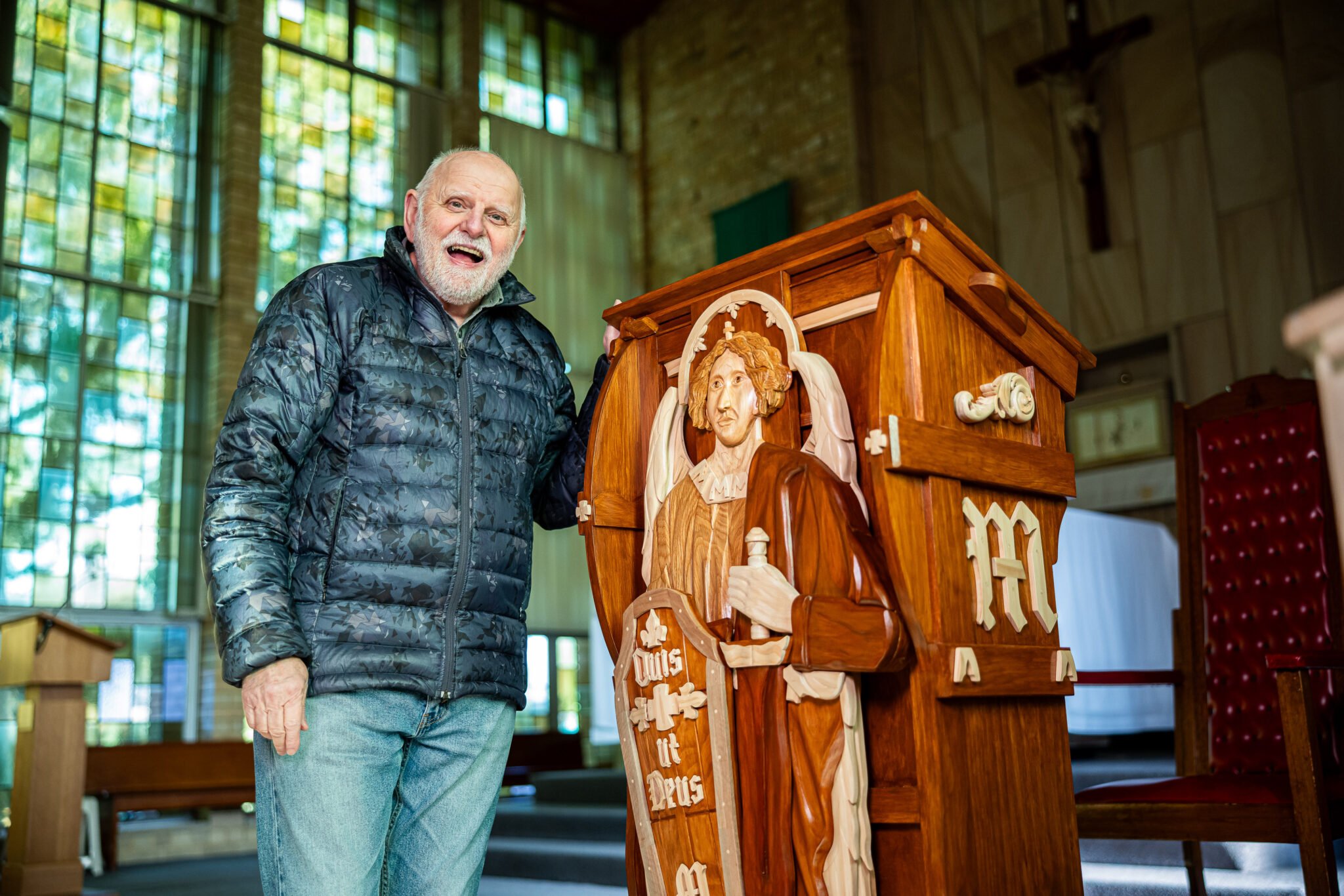 New lectern at Meadowbank Parish a new milestone in parishioner’s journey of faith