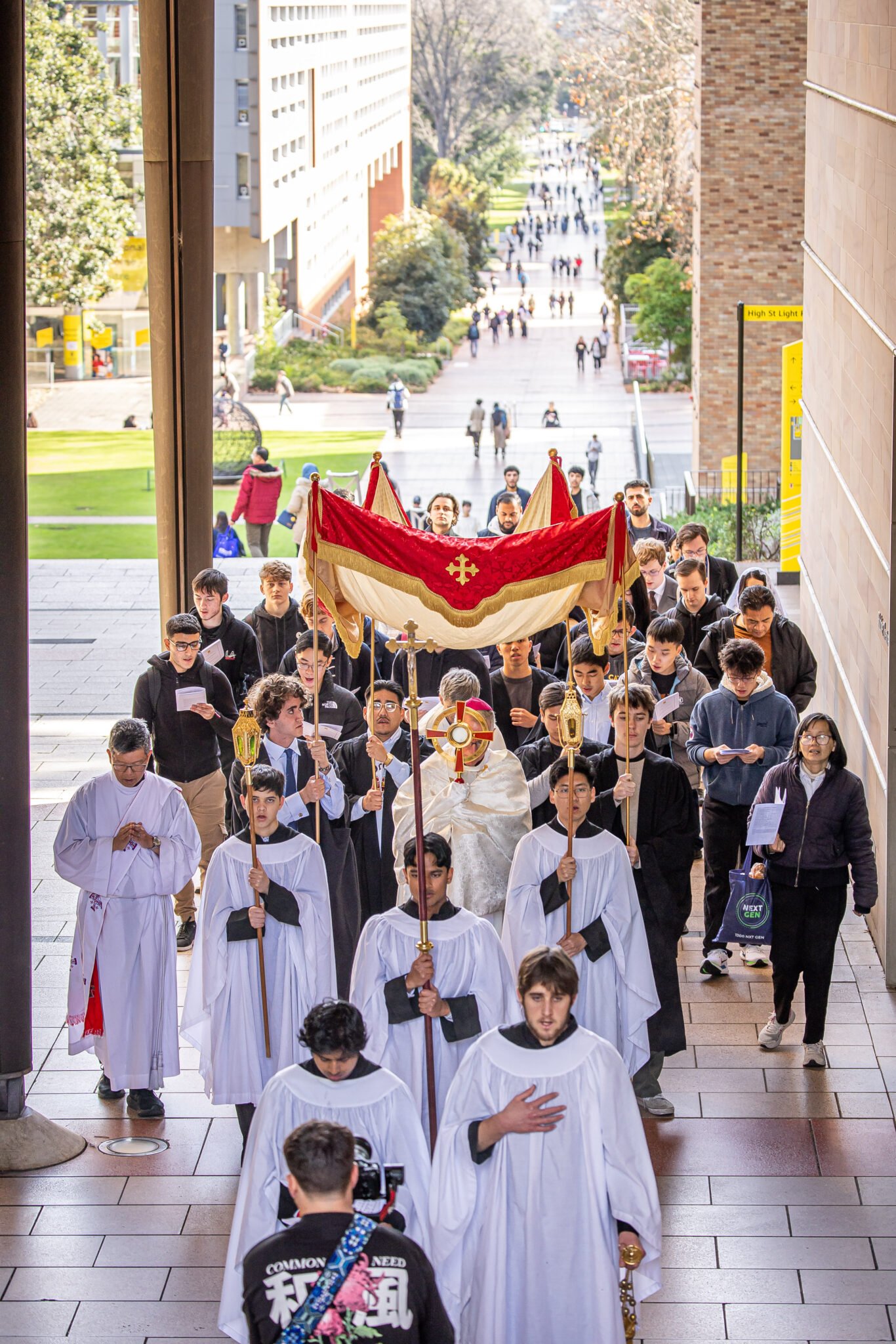 UNSW Catholics come together for Eucharistic procession in celebration of Corpus Christi